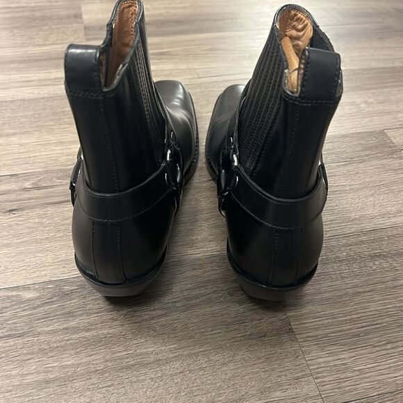 Madewell The Santiago Western Black Leather Ankle Boot US 11 - Picture 4 of 10